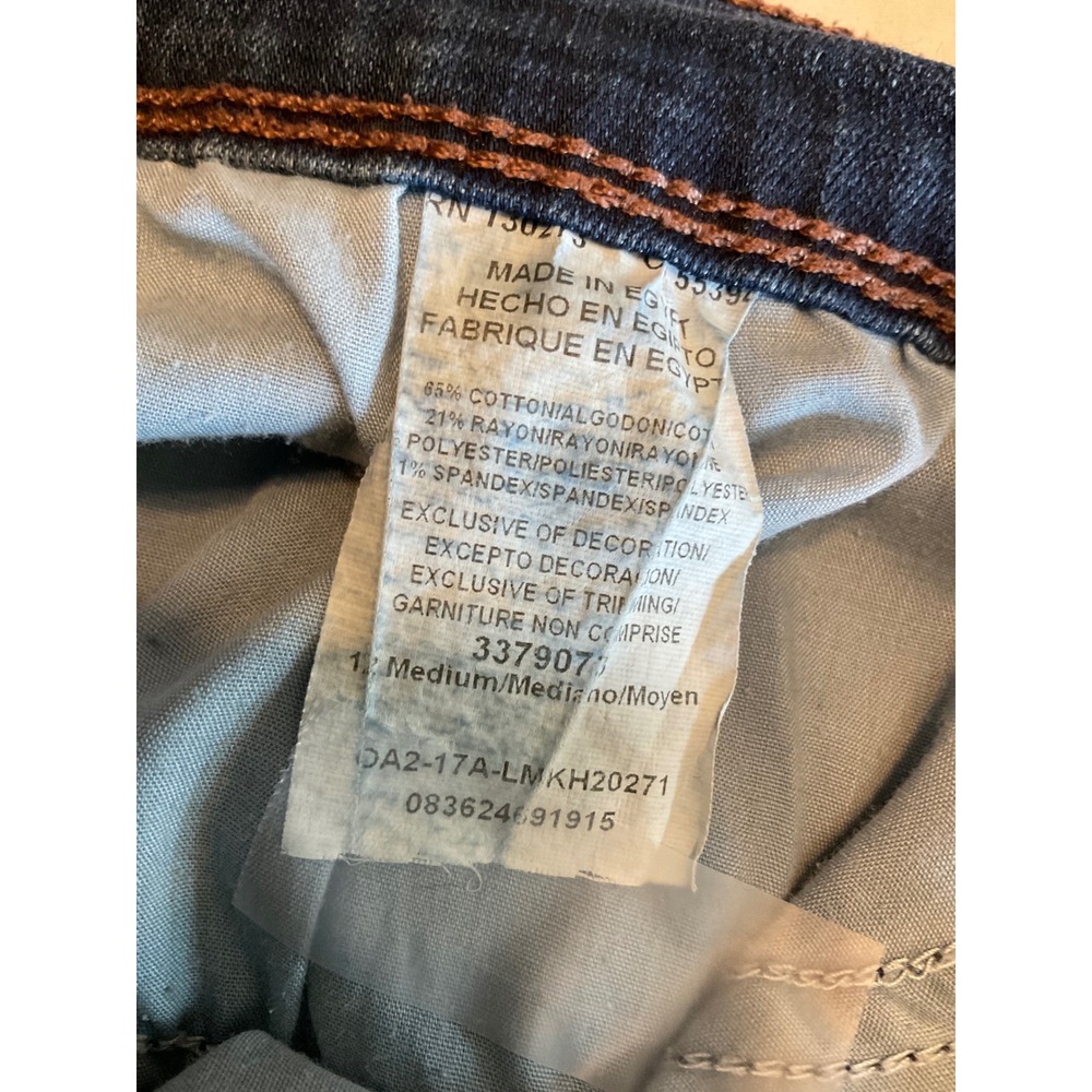 Lee Easy Fit Women Dark Wash Capri Denim Jeans Blue - Picture 10 of 10